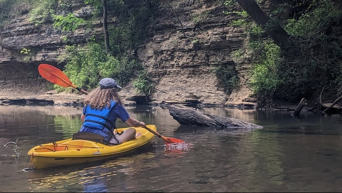 Ben kayaking in Alabama